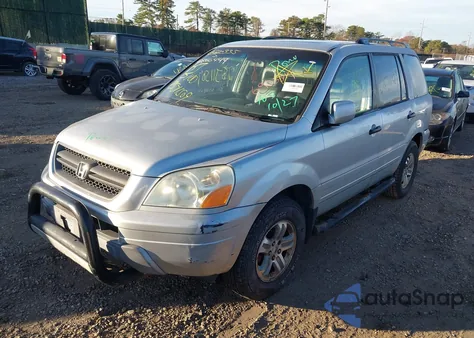 2005 Honda Pilot Ex-L из США, поврежденный, VIN 2HKYF185X5H507294